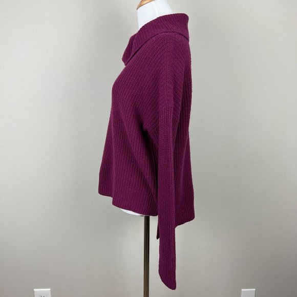 Eileen Fisher Sweater Womens XS Purple Yak Wool Turtleneck Long Sleeve Knit - Picture 7 of 9